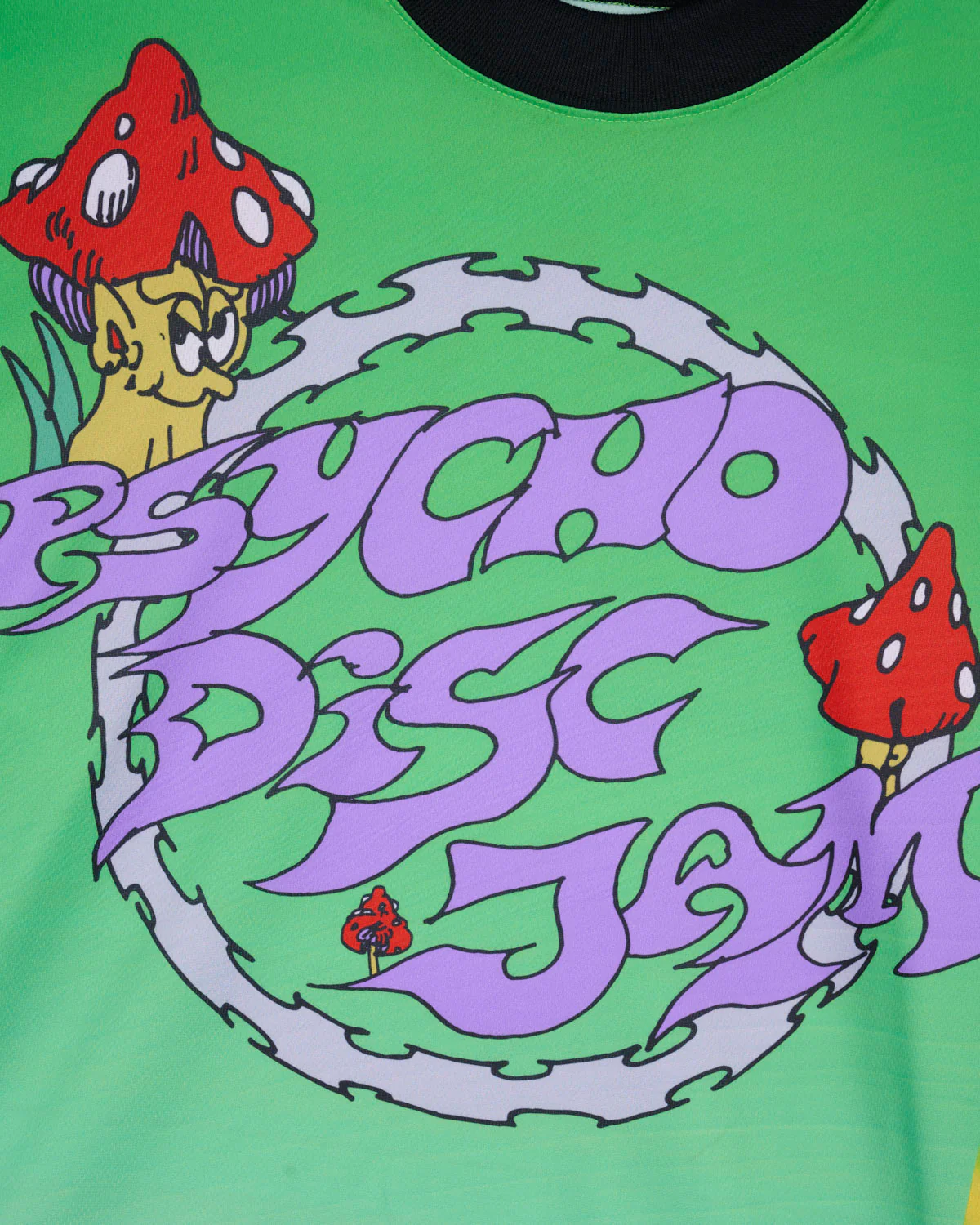 Brain Dead x Mountain Dew Psycho Disc Jam Long Sleeve Jersey - Green Multi - Image 3