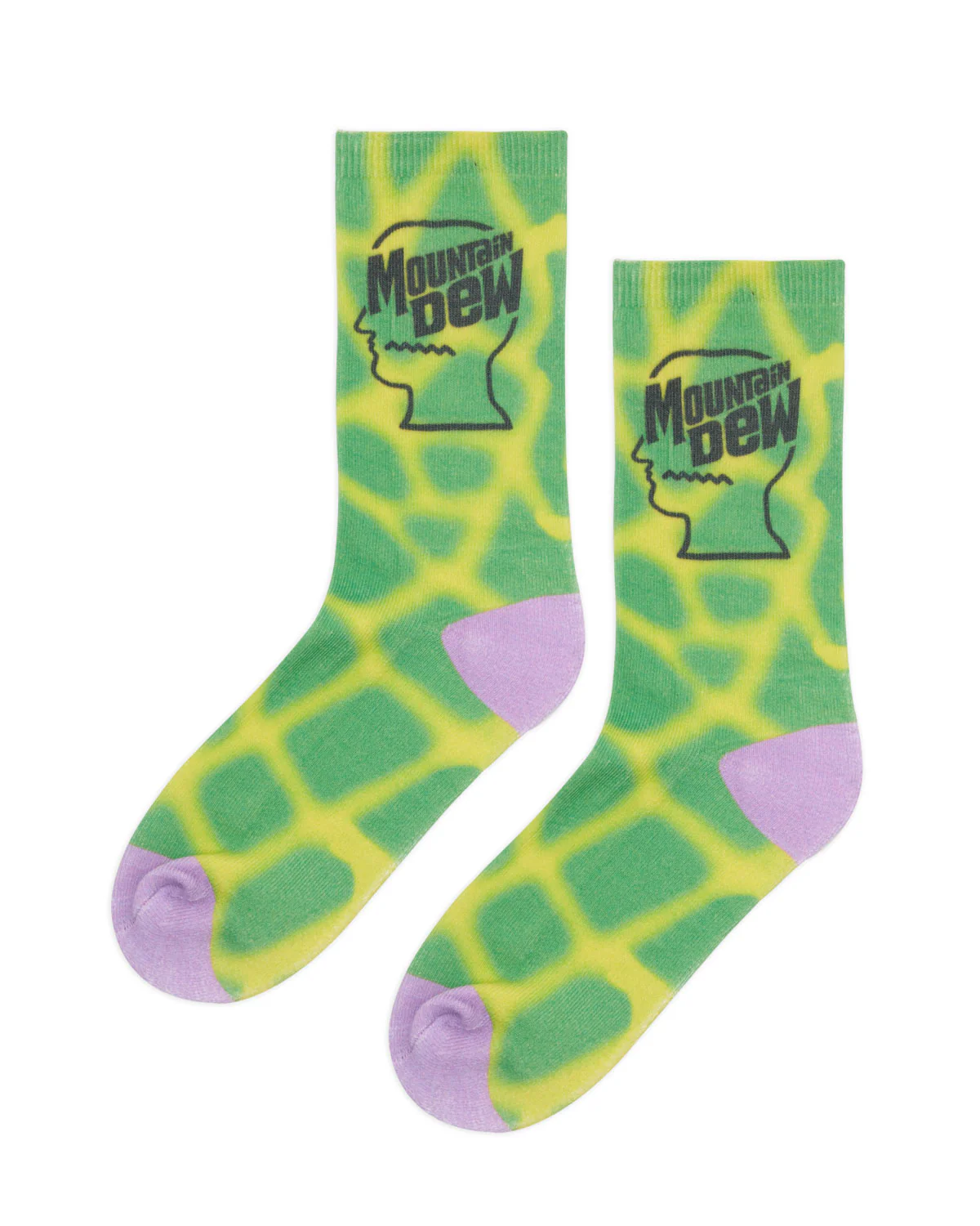 Brain Dead x Mountain Dew Psycho Disc Jam Socks - Green Multi