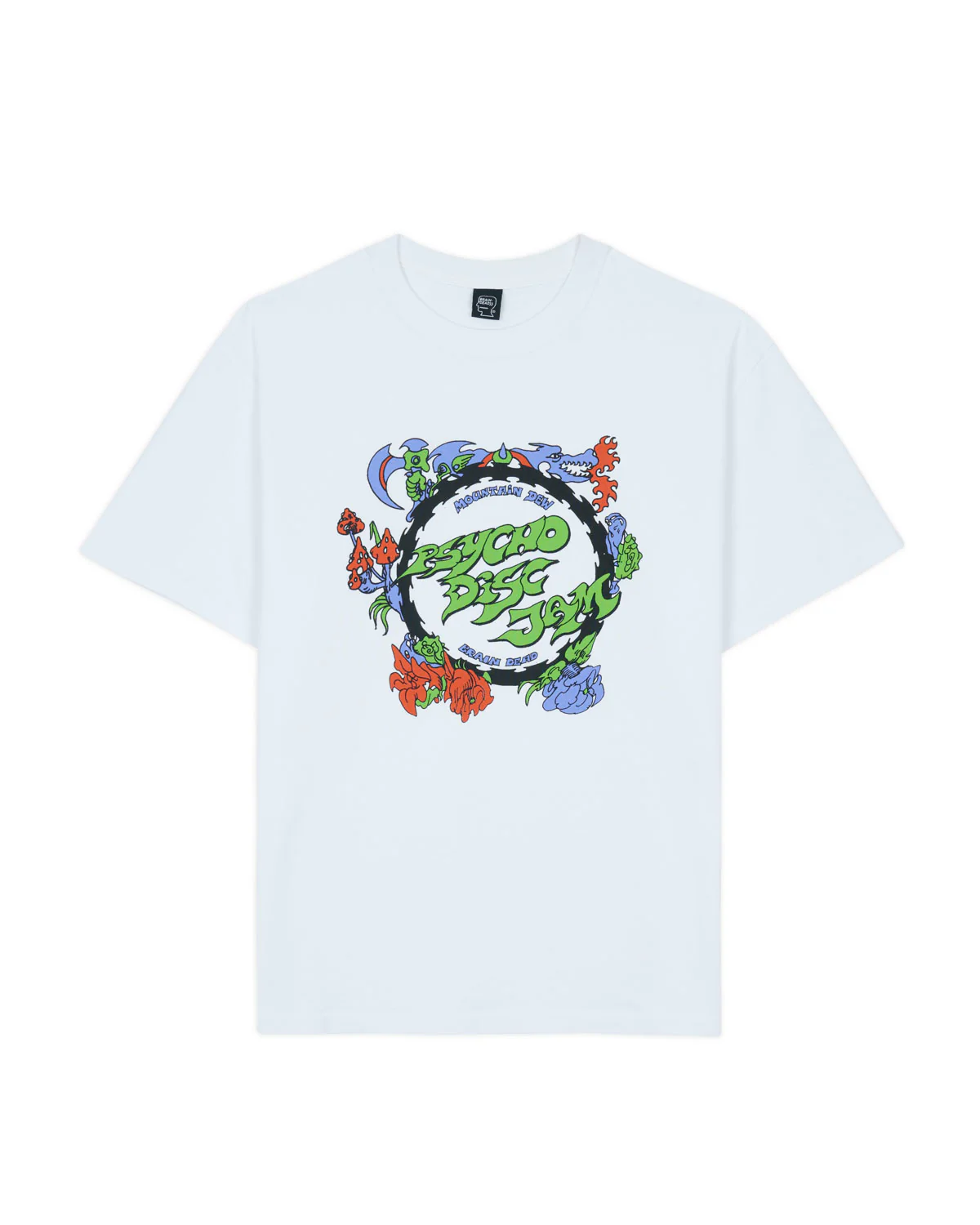 Brain Dead x Mountain Dew Psycho Disc Jam T-shirt - White