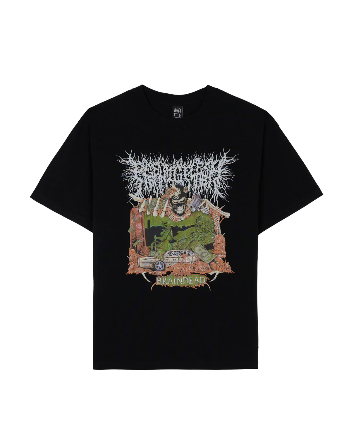 Brain Dead x Peeling Flesh Sound & Fury 2025 T-shirt - Black