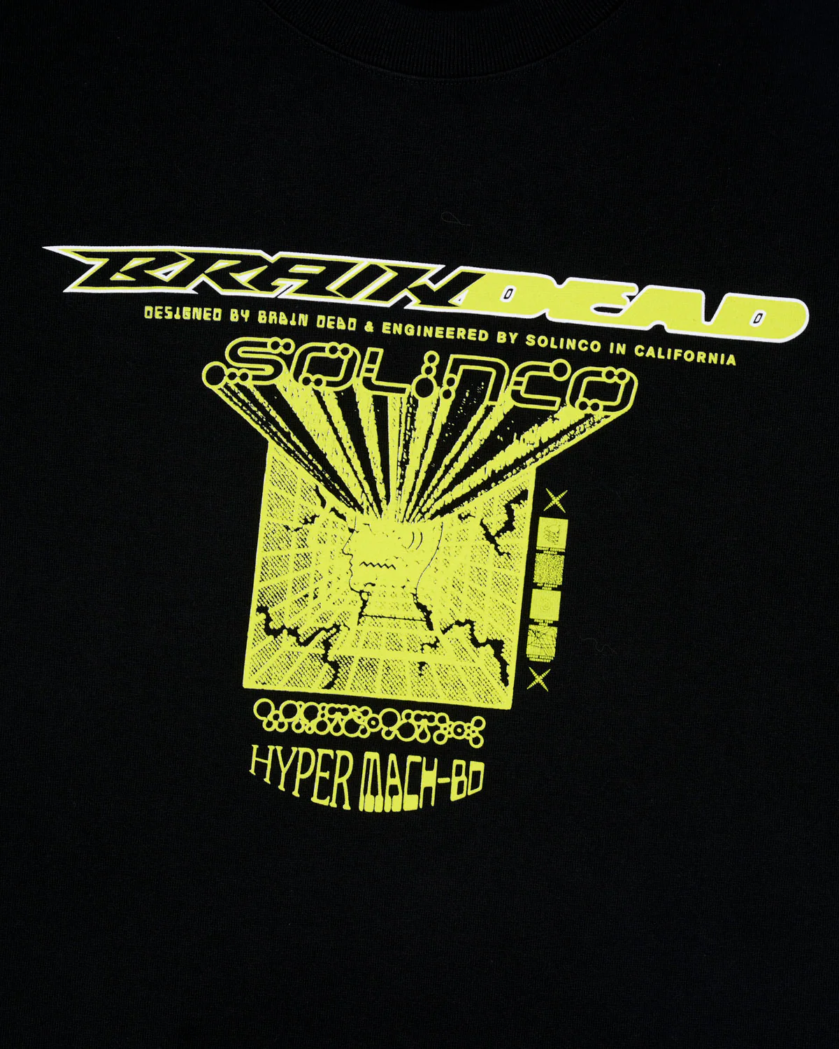 Brain Dead x Solinco T-shirt - Black - Image 2