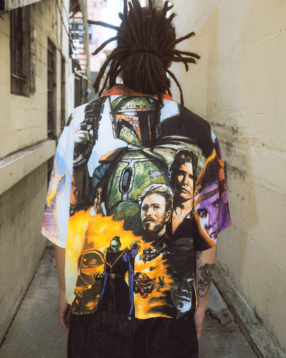 Brain Dead x Star Wars Shadows Of The Empire Rayon Shirt - Multi - Image 4
