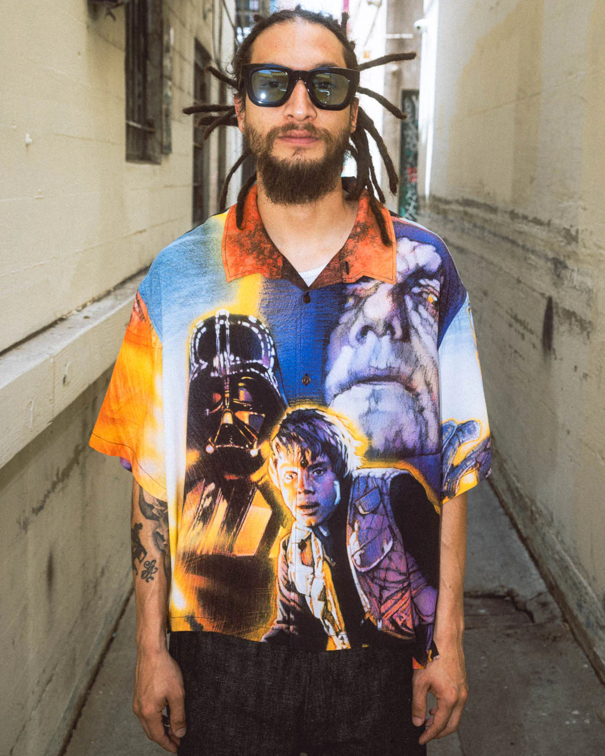 Brain Dead x Star Wars Shadows Of The Empire Rayon Shirt - Multi - Image 6