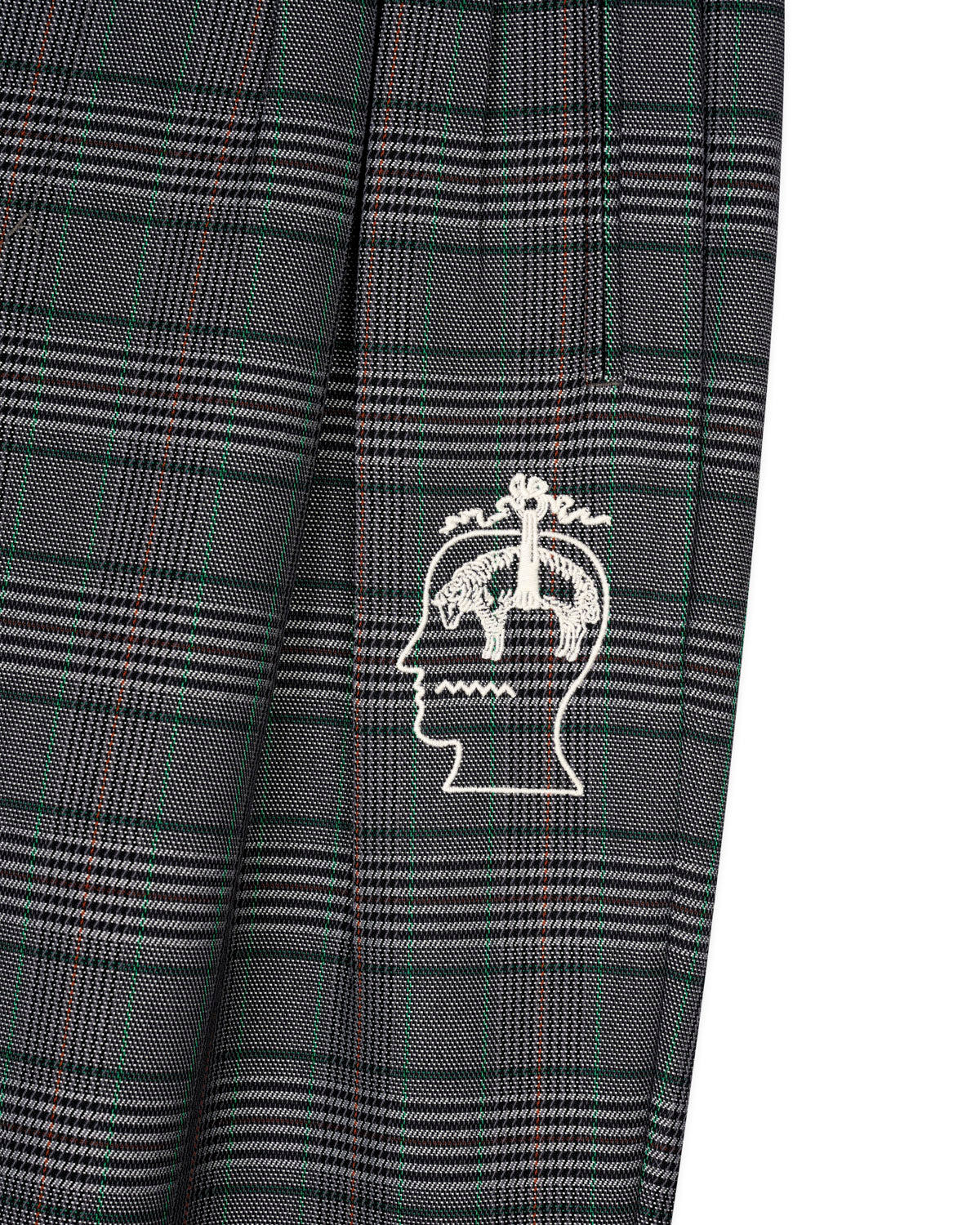 Brooks Brothers California Glen Check Pleated Trouser - Grey - Image 4