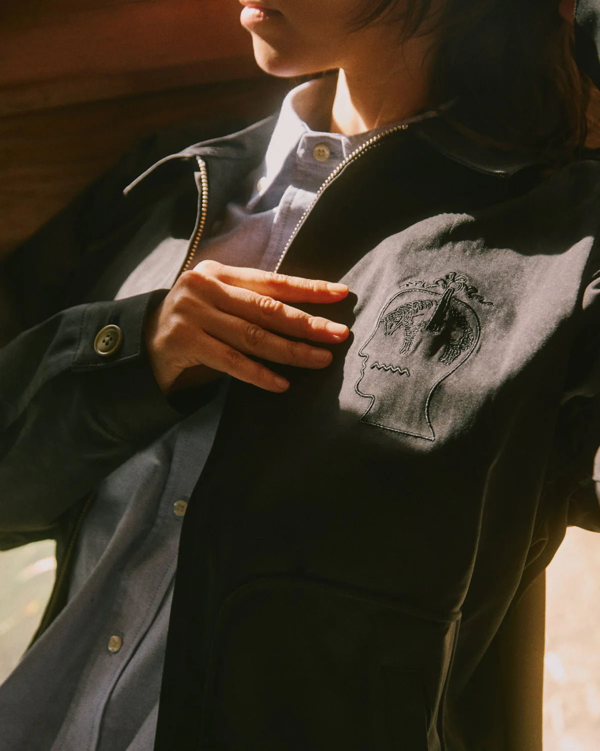 Brooks Brothers California Harrington Jacket - Black - Image 4