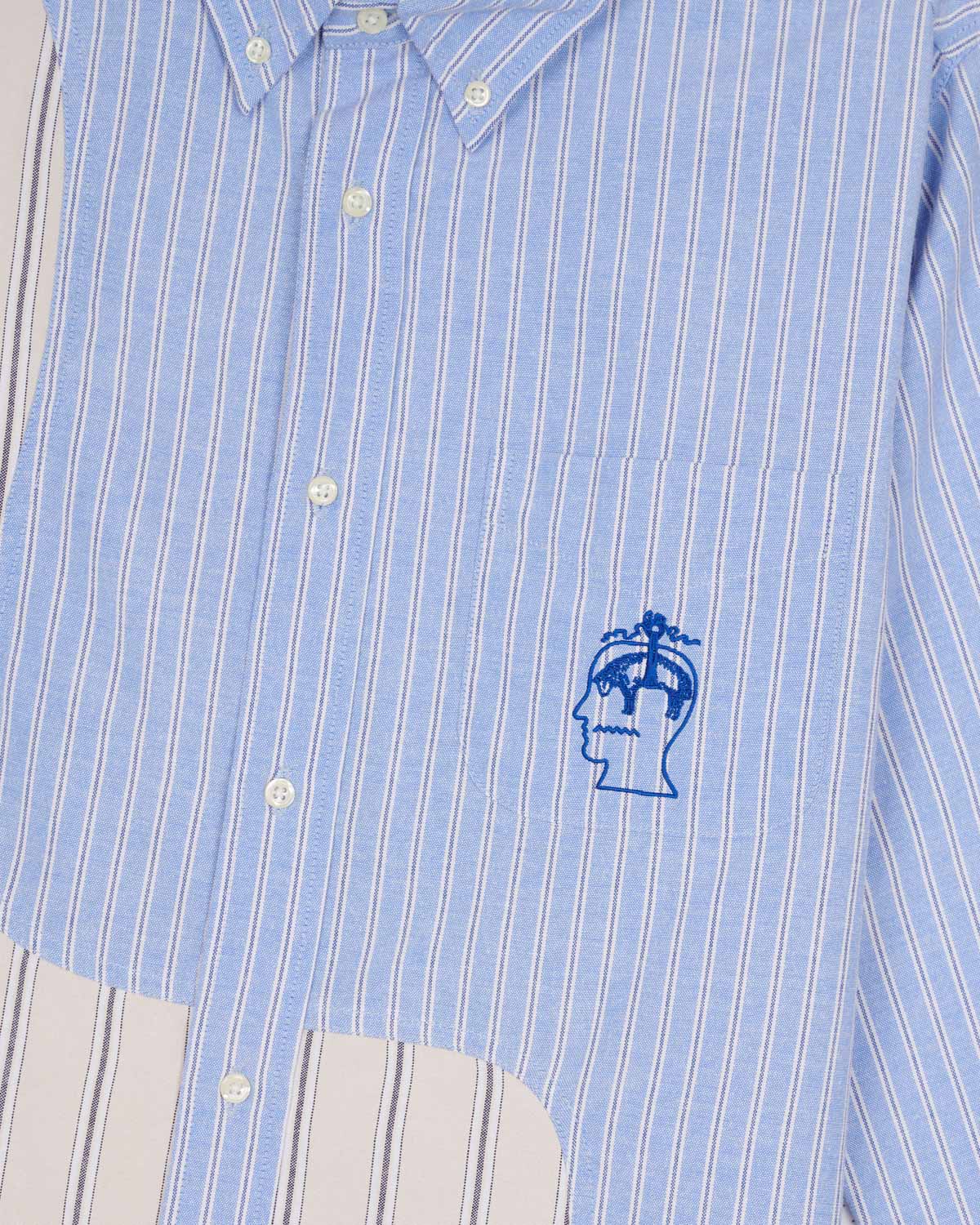 Brooks Brothers California Organic Panel Oxford Button Up - Light Blue - Image 3