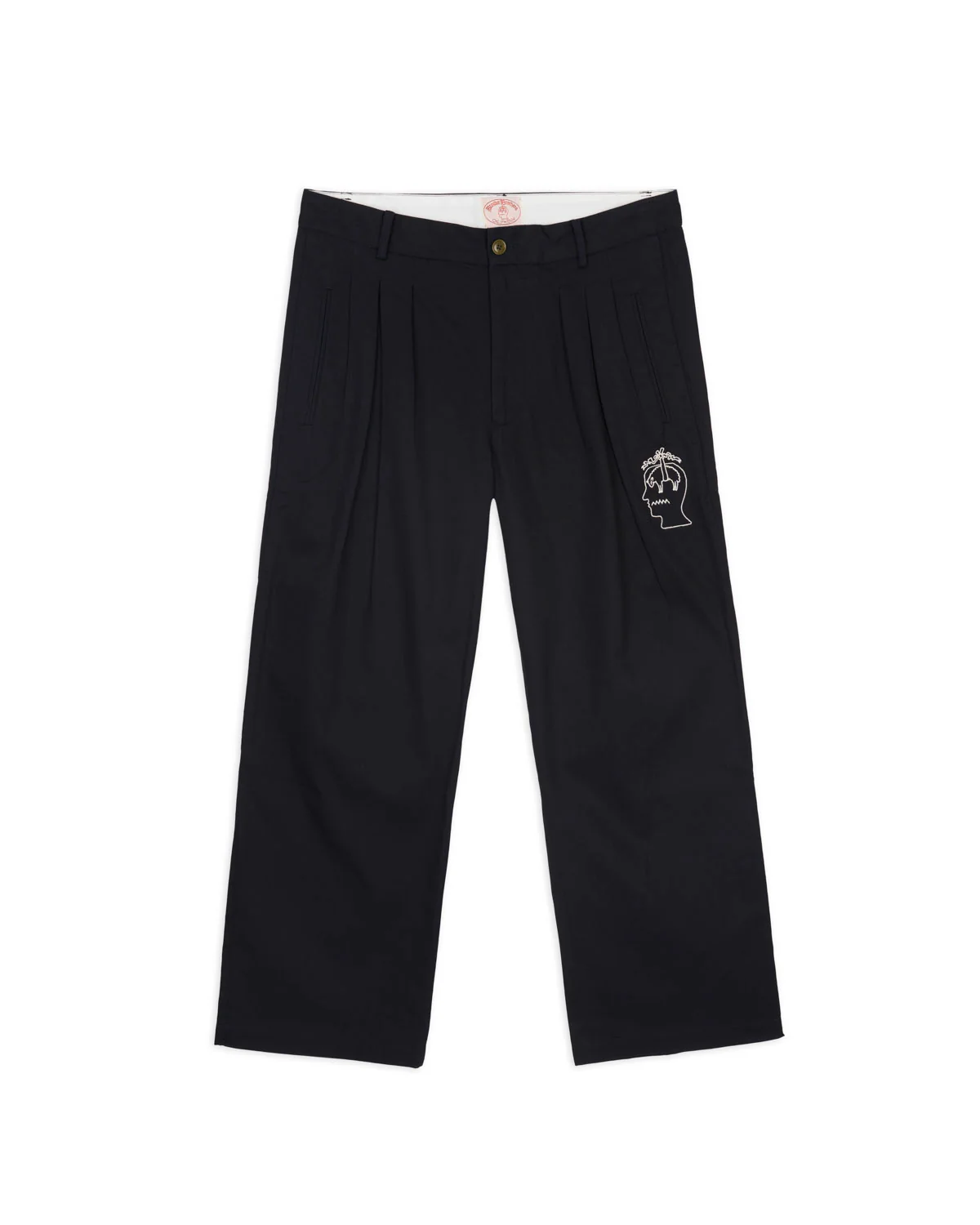 Brooks Brothers California Pleated Chino Trouser - Black
