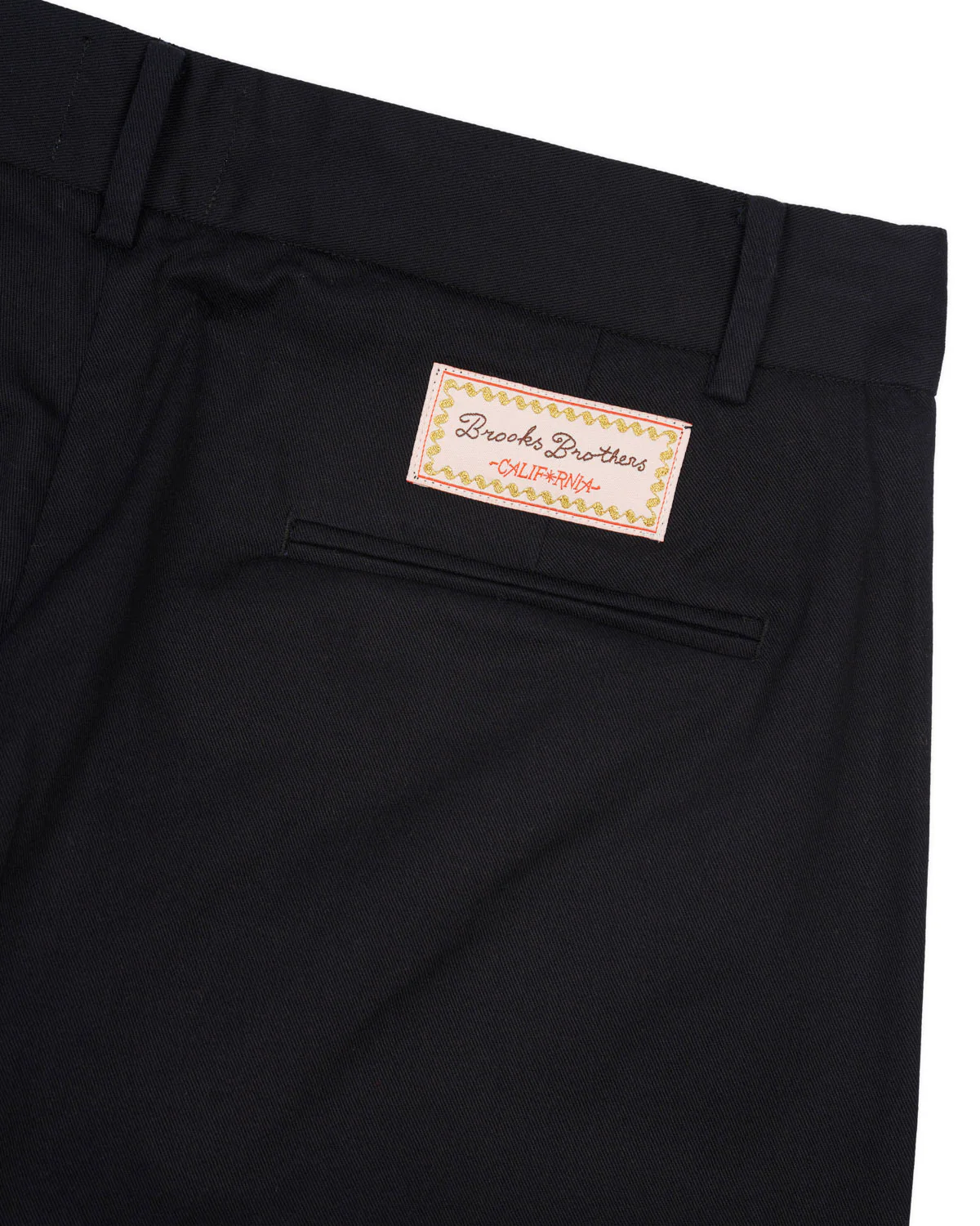 Brooks Brothers California Pleated Chino Trouser - Black - Image 4
