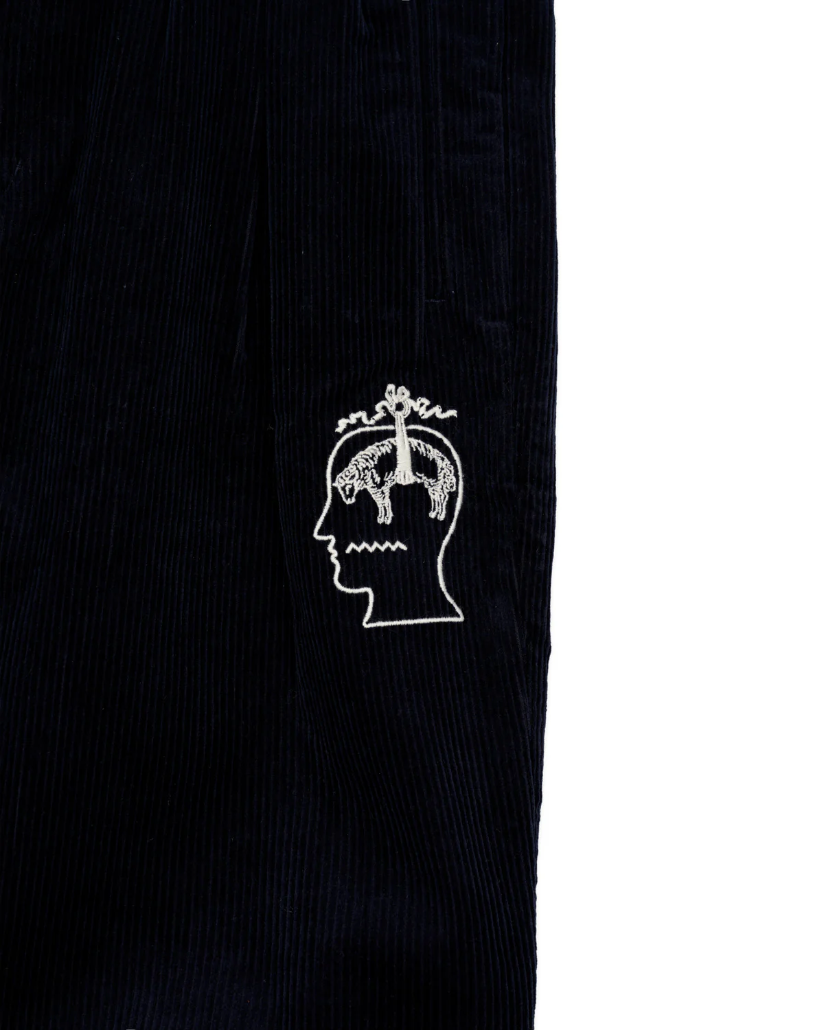 Brooks Brothers California Pleated Corduroy Trouser - Midnight Blue - Image 3