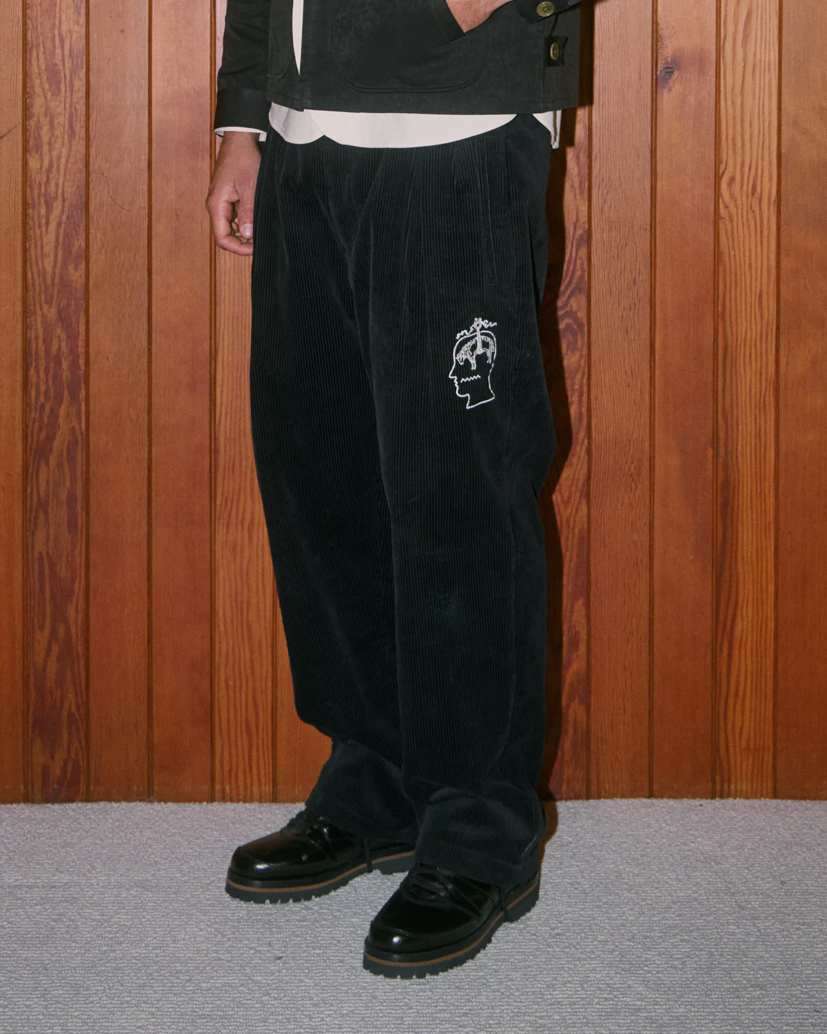 Brooks Brothers California Pleated Corduroy Trouser - Midnight Blue - Image 4
