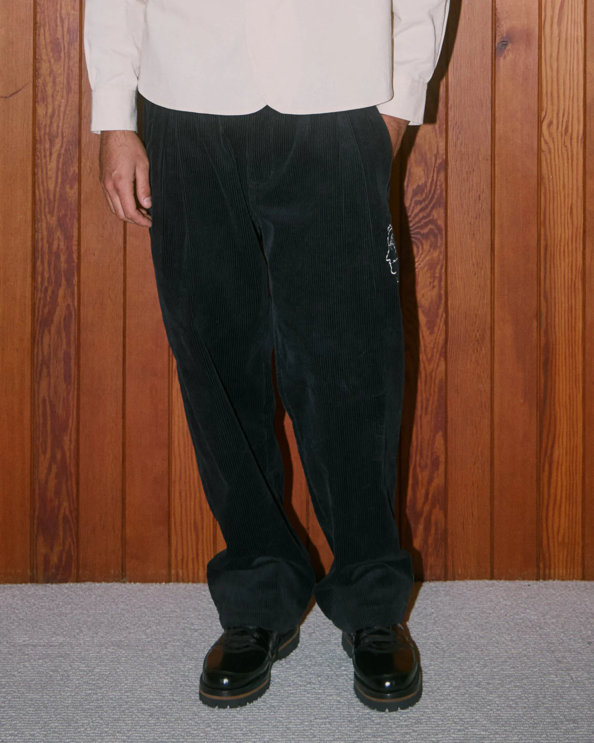 Brooks Brothers California Pleated Corduroy Trouser - Midnight Blue - Image 6