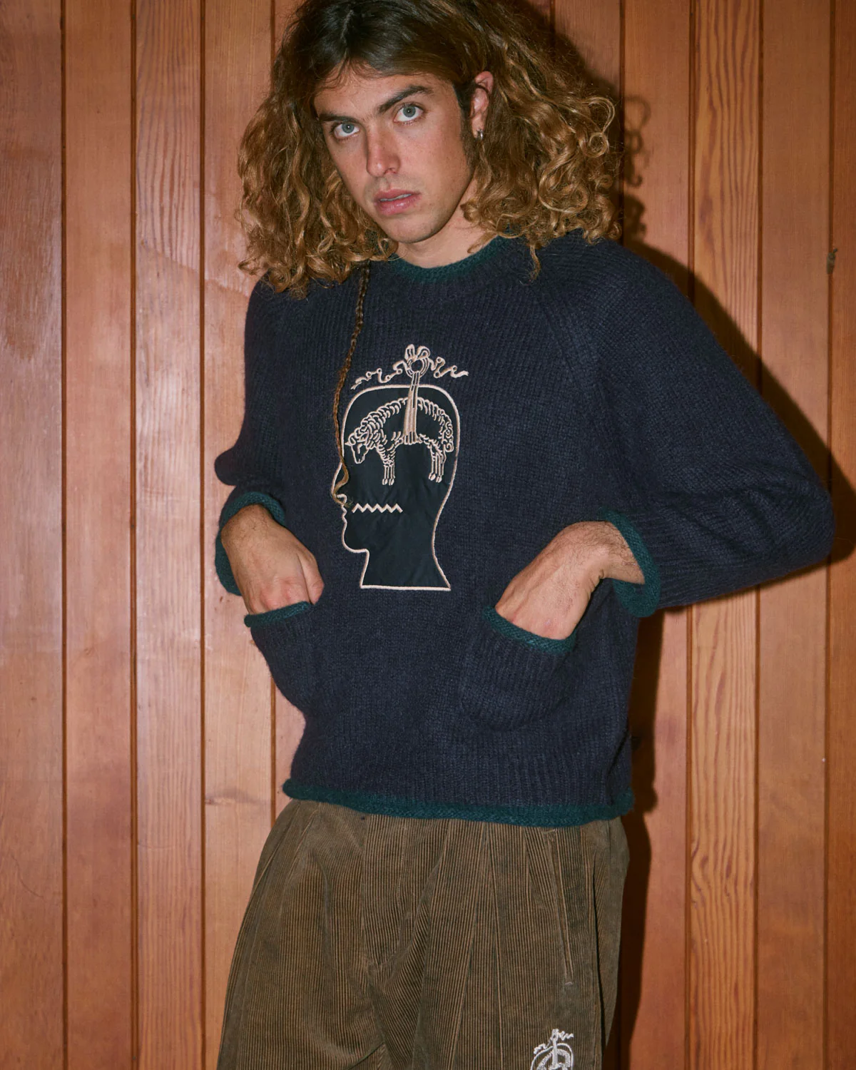 Brooks Brothers California Rolled Neck Sweater - Navy - Image 4