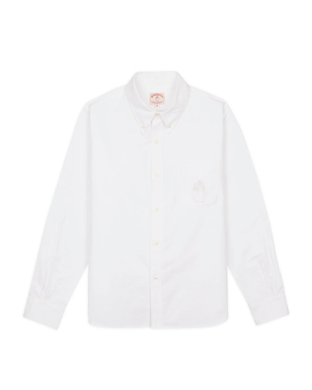 Brooks Brothers California Selvedge Oxford Button Up Shirt - White