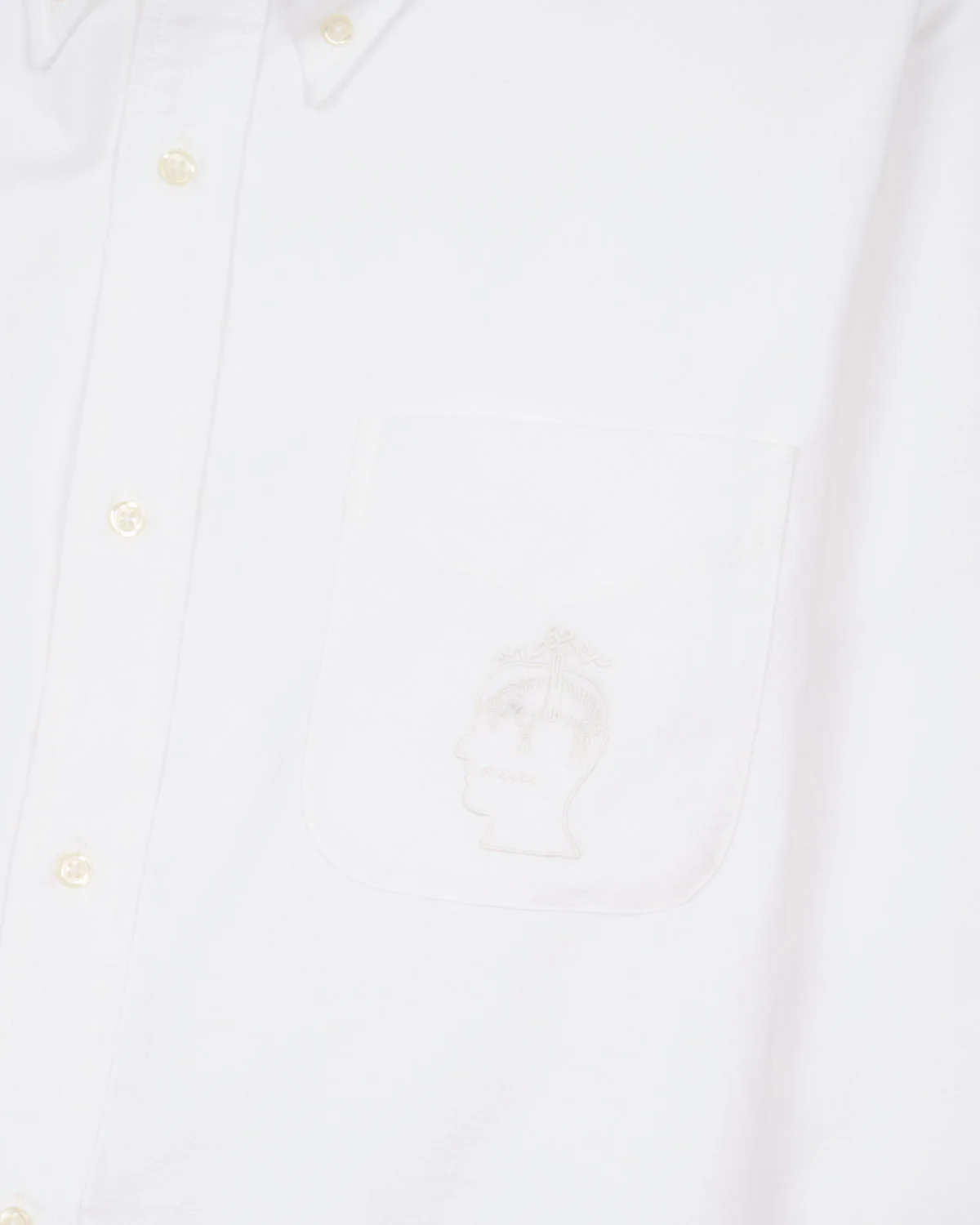 Brooks Brothers California Selvedge Oxford Button Up Shirt - White - Image 2