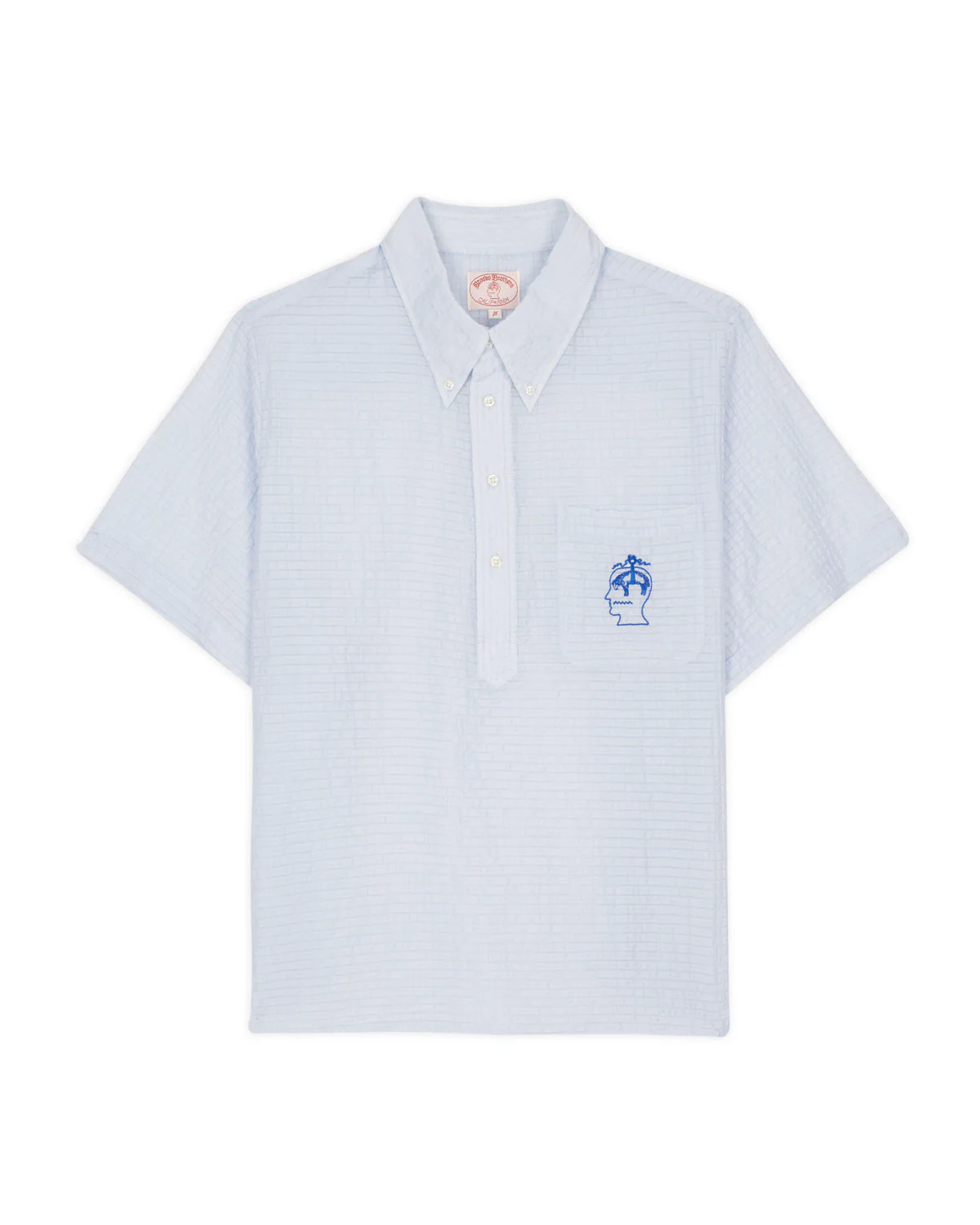 Brooks Brothers California Short Sleeve Pullover Shirt - Ice