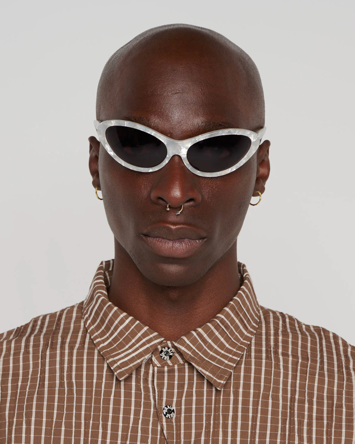 Bug Post Modern Primitive Eye Protection - Silver Pearl - Image 5