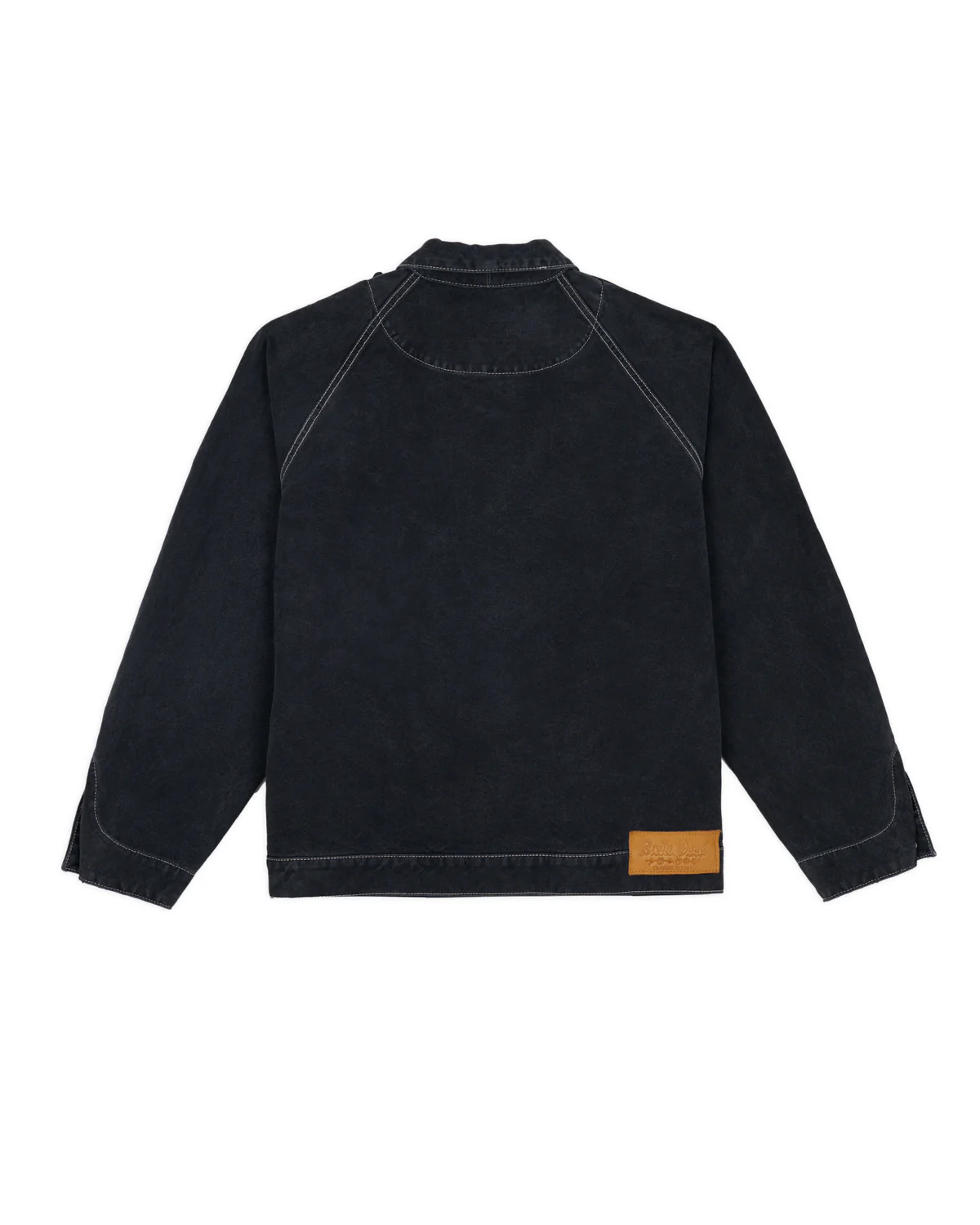 Canvas Cropped Engineer Jacket - Black - Image 5