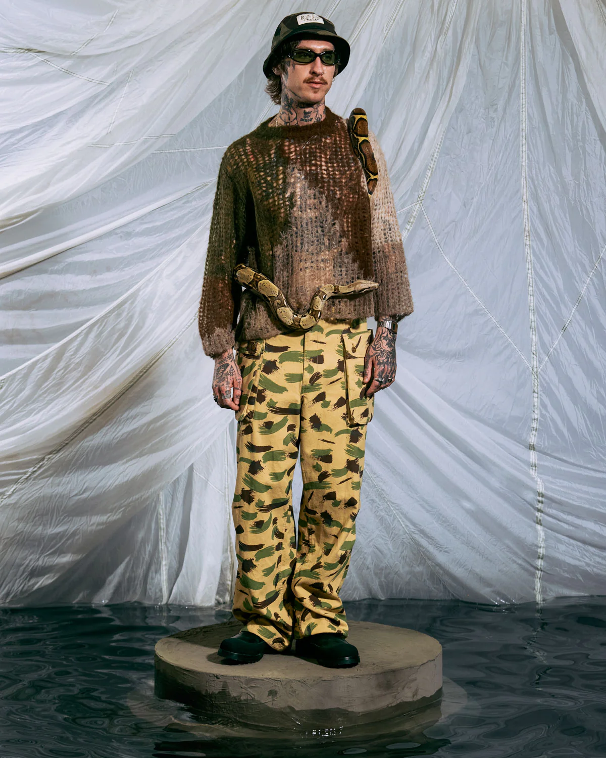Canvas Overpant - Brushstroke Camo - Image 2