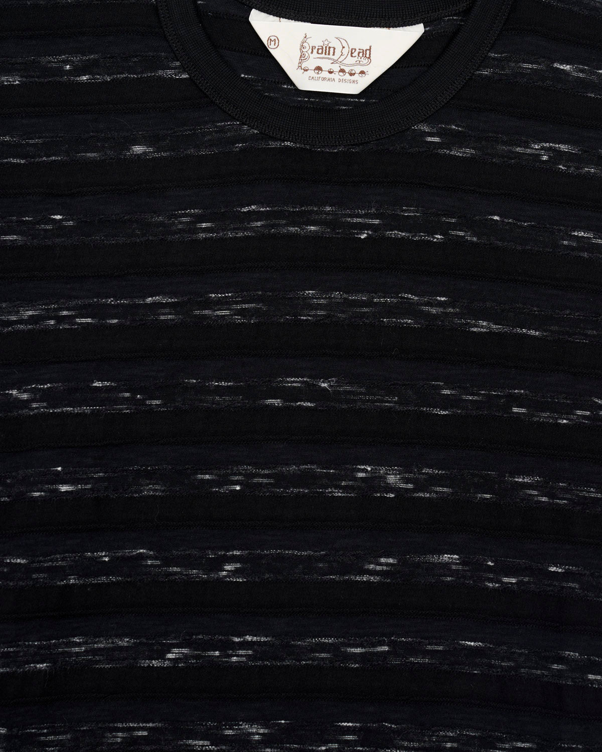 Casey Striped T-shirt - Black/Black - Image 3