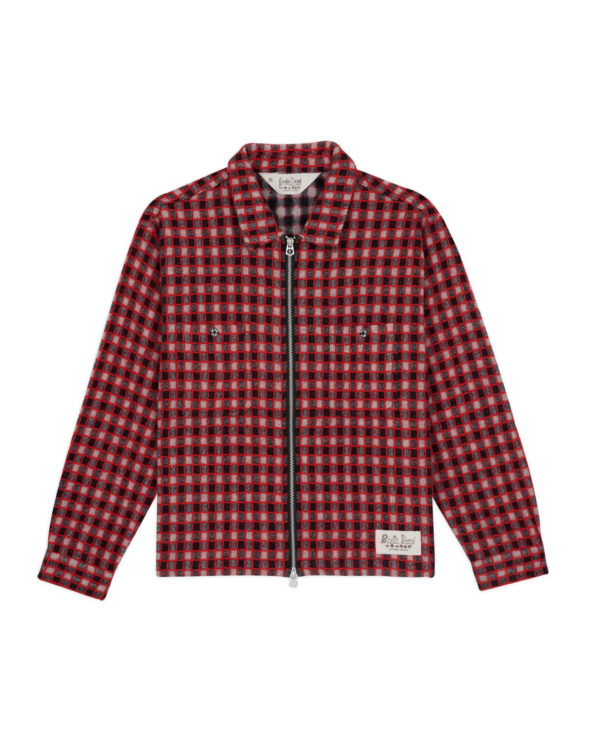 Check Mate Flannel Zip Shirt - Black Multi