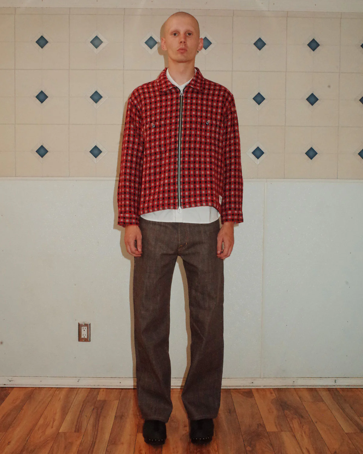 Check Mate Flannel Zip Shirt - Black Multi - Image 2