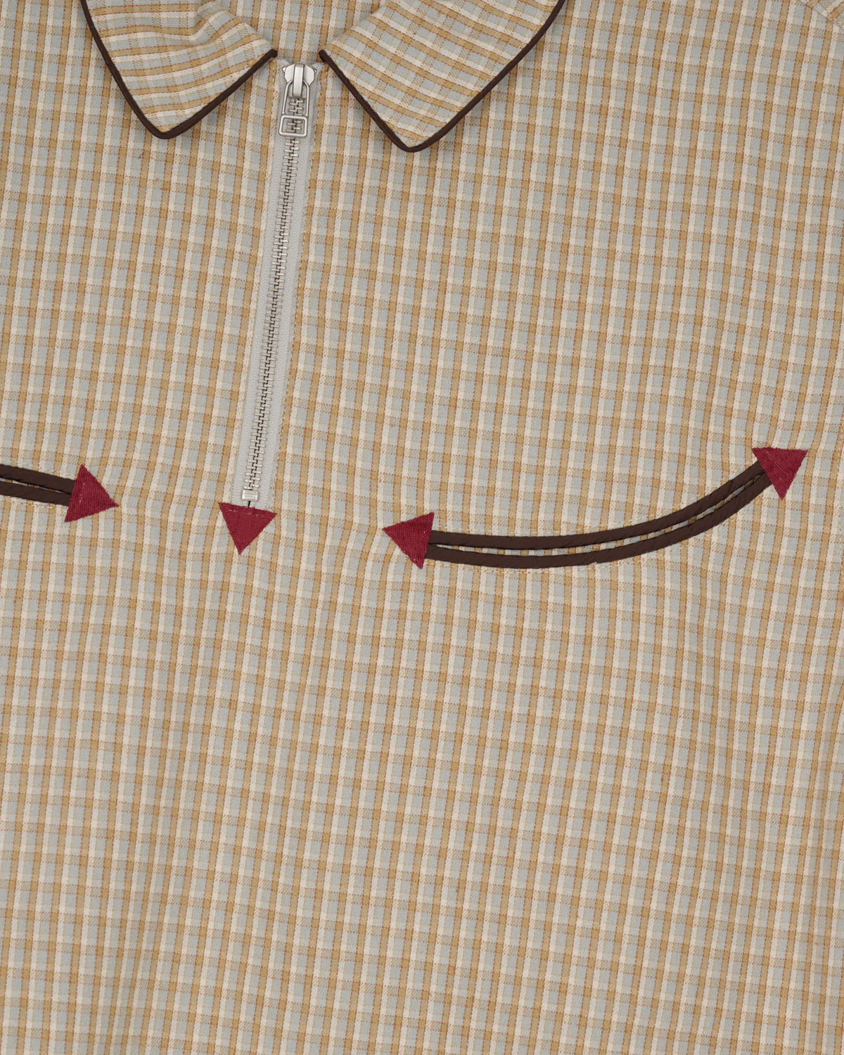 Check Western Shirt - Taupe - Image 3