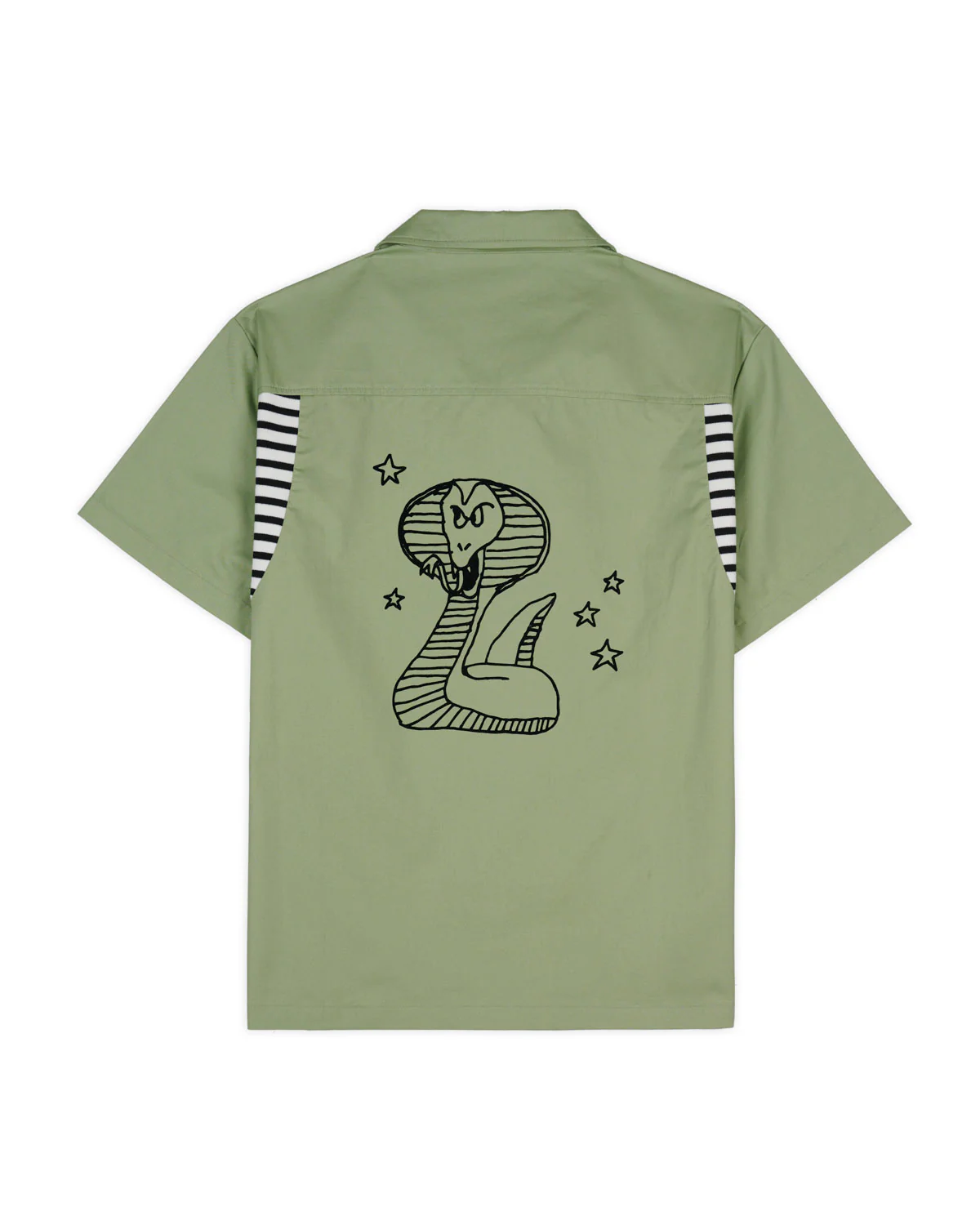 Cobra Flocked Bowling Shirt - Sprout - Image 3