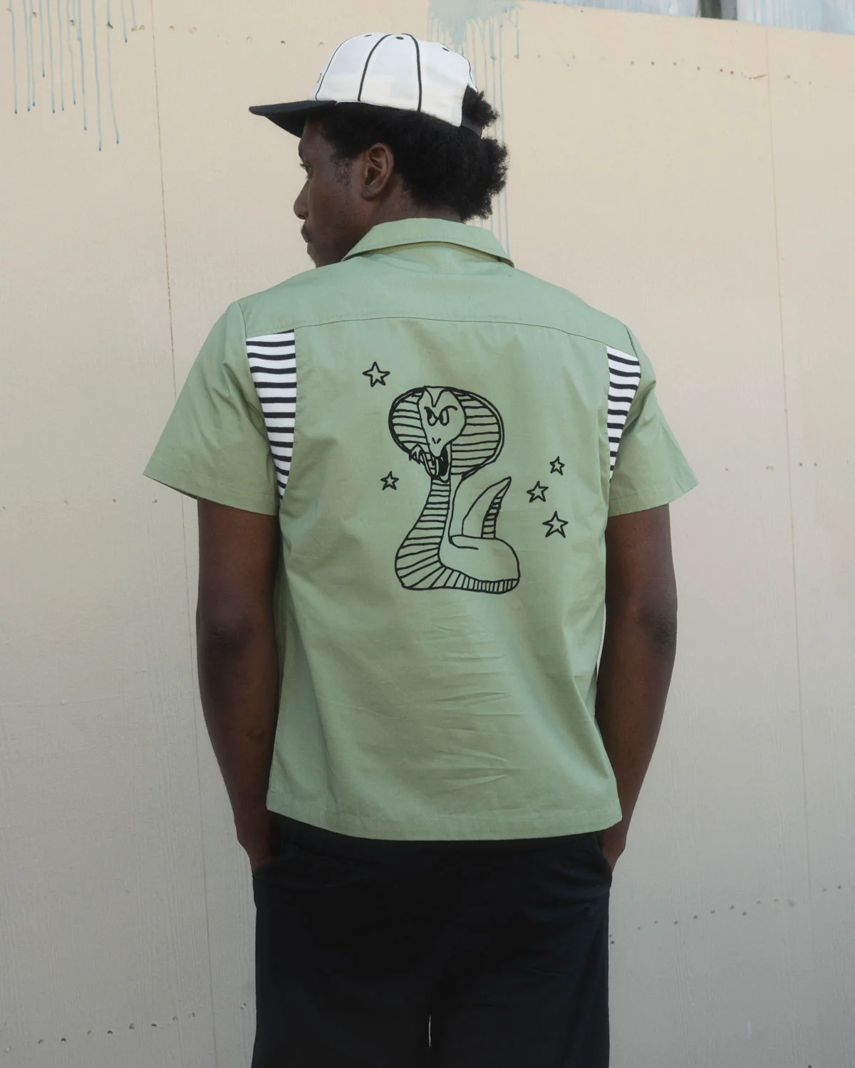 Cobra Flocked Bowling Shirt - Sprout - Image 7