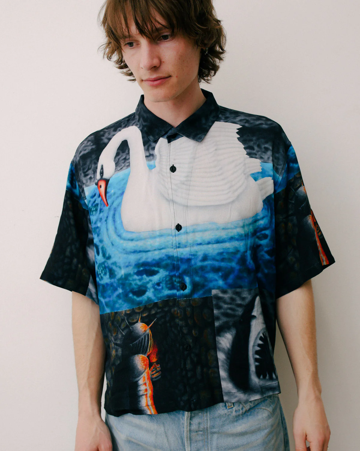 Copia Short Sleeve Button Down Shirt - Black Multi - Image 2