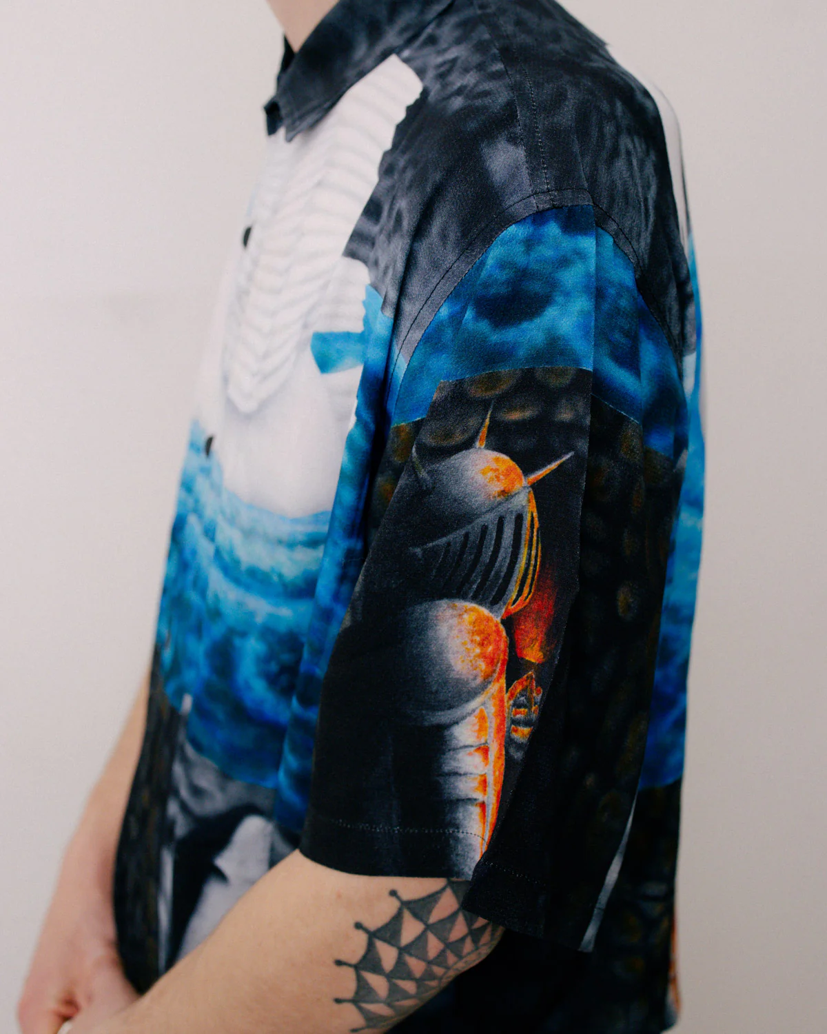 Copia Short Sleeve Button Down Shirt - Black Multi - Image 4