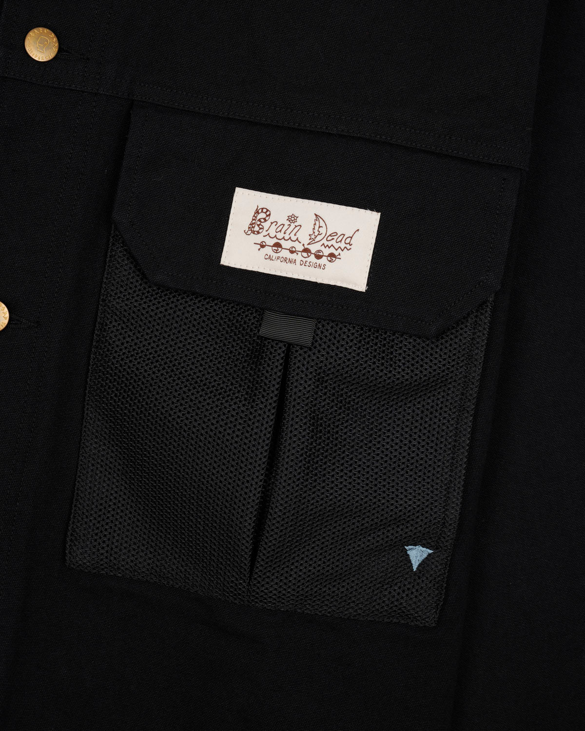 Cropped Chore Jacket - Black - Image 4