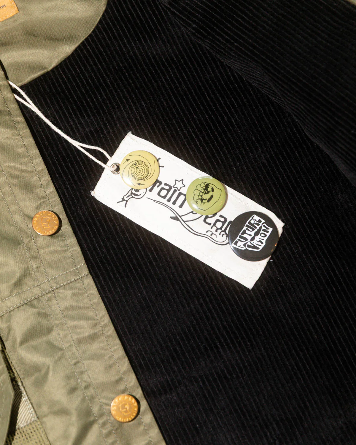 Cropped Chore Jacket - Green - Image 5