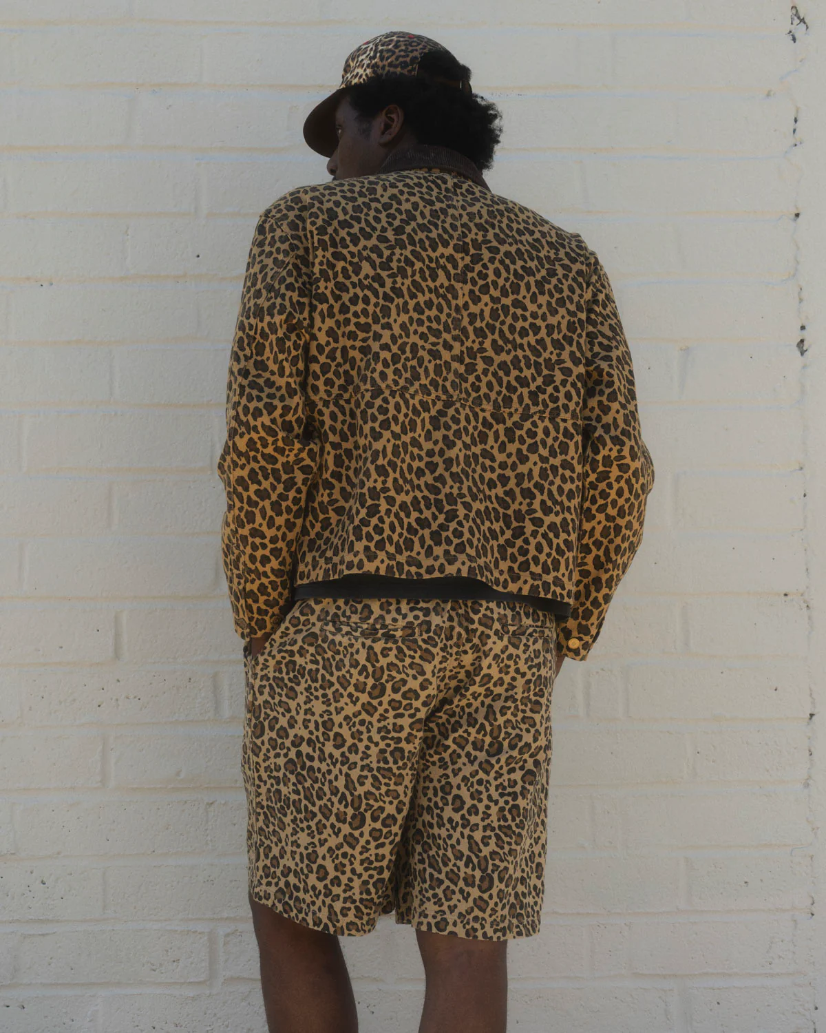 Cropped Chore Jacket - Leopard - Image 6