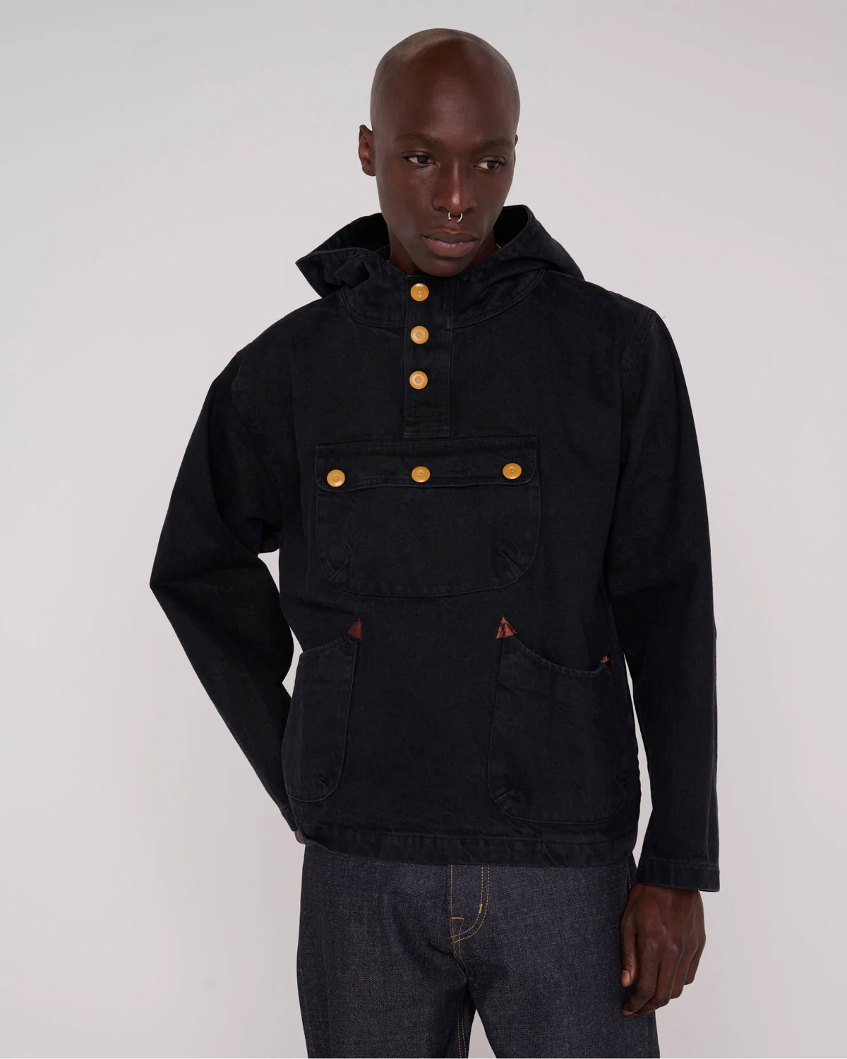 Denim Smock - Black - Image 2