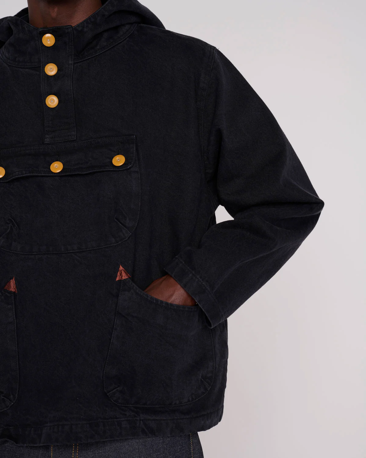 Denim Smock - Black - Image 6