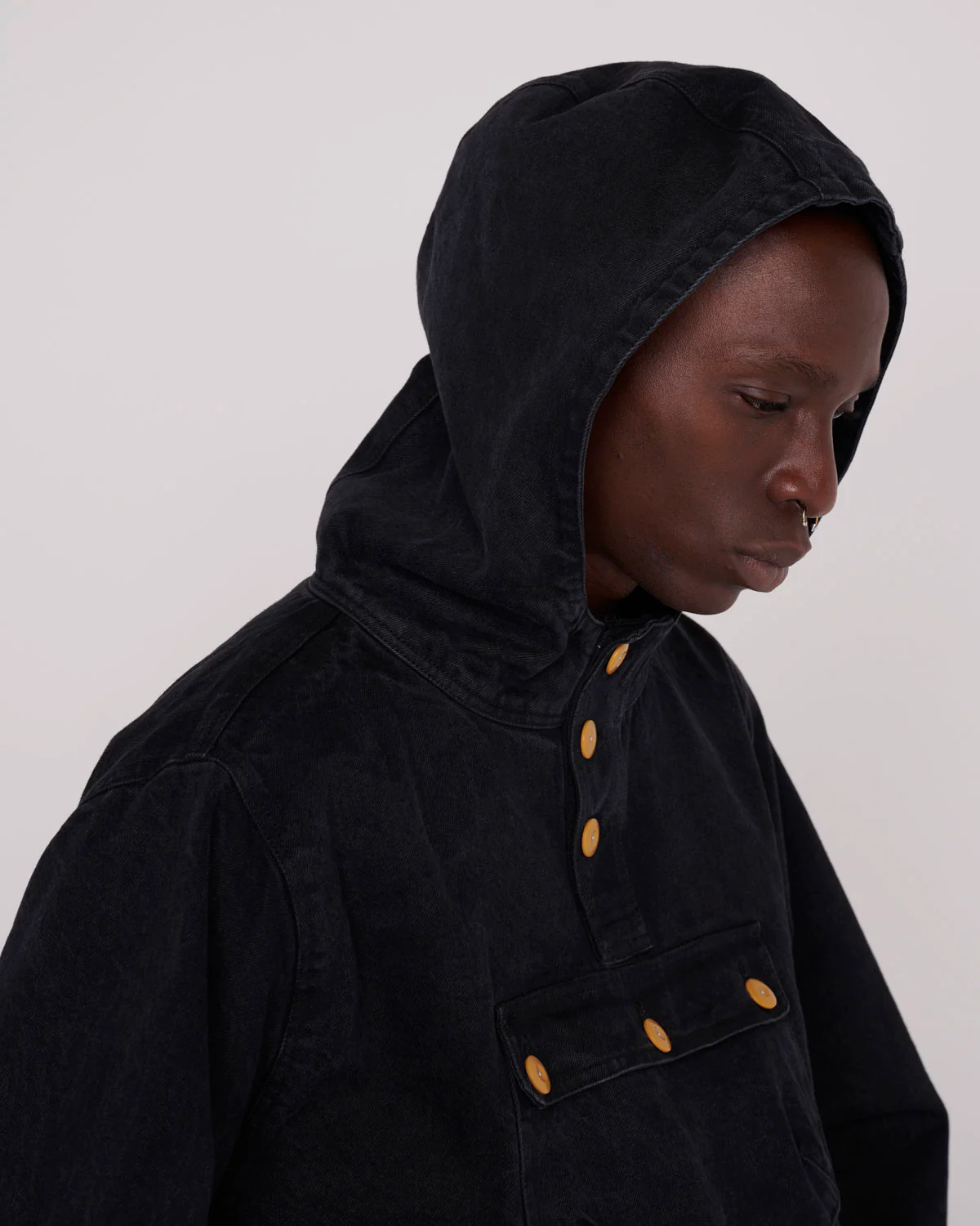 Denim Smock - Black - Image 8