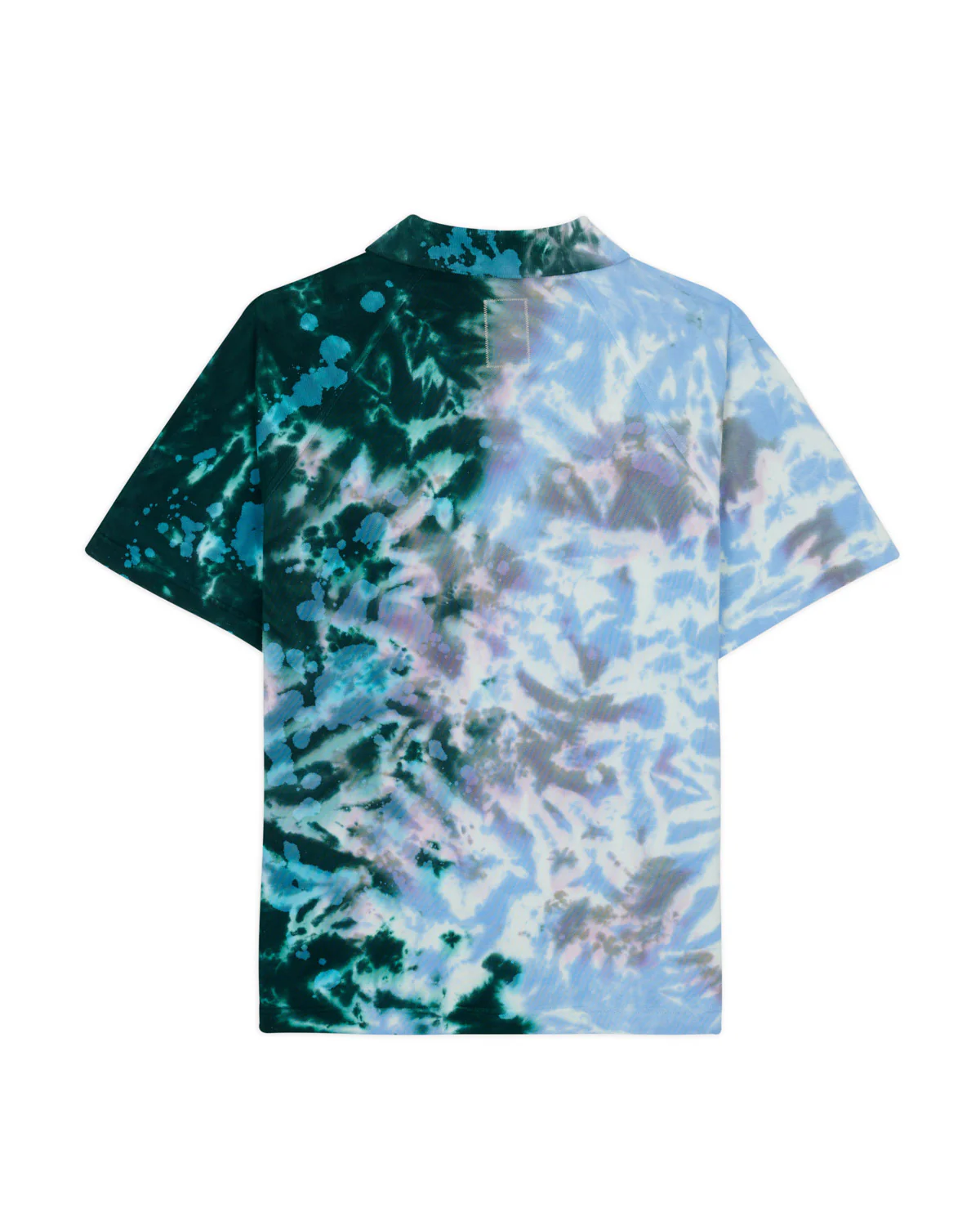 Dyed Short Sleeve Boxed Pique Polo - Green Smoke - Image 2