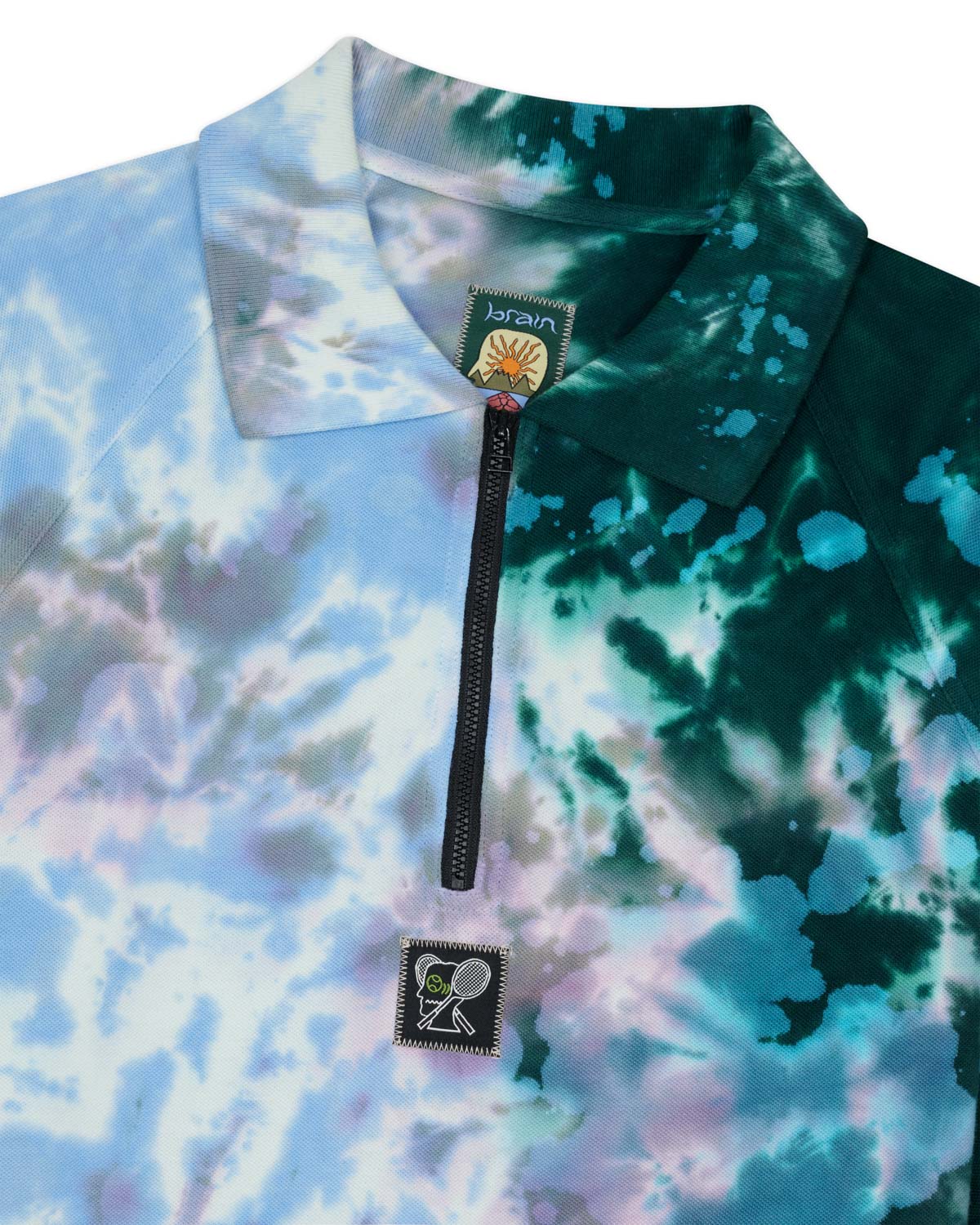 Dyed Short Sleeve Boxed Pique Polo - Green Smoke - Image 3