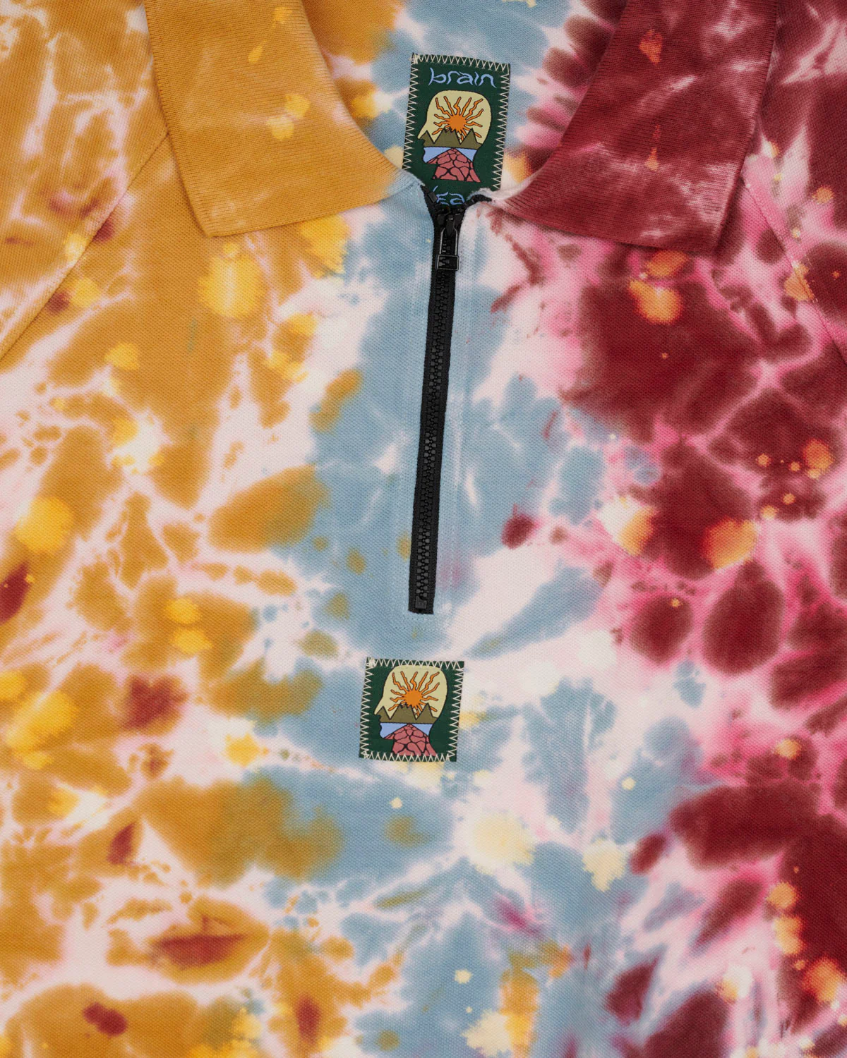 Dyed Short Sleeve Boxed Pique Polo - Terracotta - Image 2