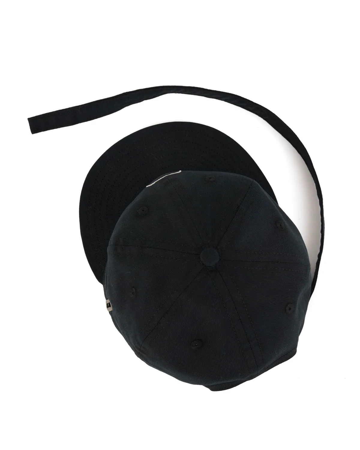 Extended Strap 6 Panel Logohead Hat - Black - Image 3
