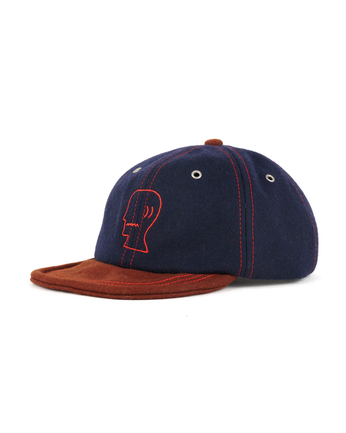 Flannel Wire Brim Hat - Navy - Image 3