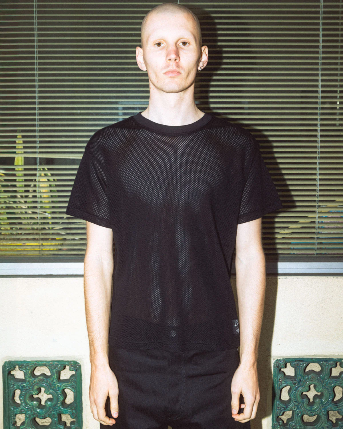 Folk Technology Mesh T-shirt - Black - Image 2