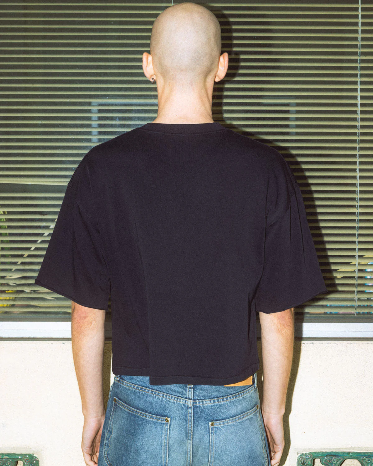 Football T-Shirt - Washed Black - Image 9