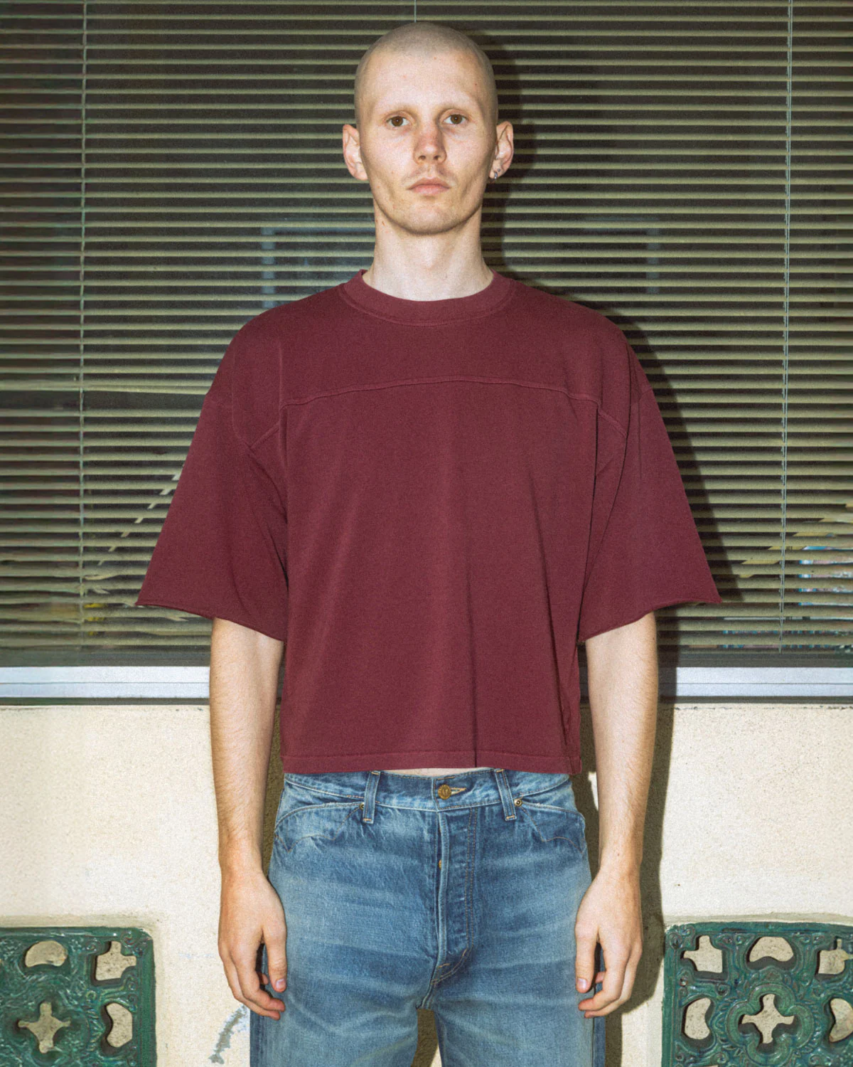 Football T-Shirt - Wine - Image 2