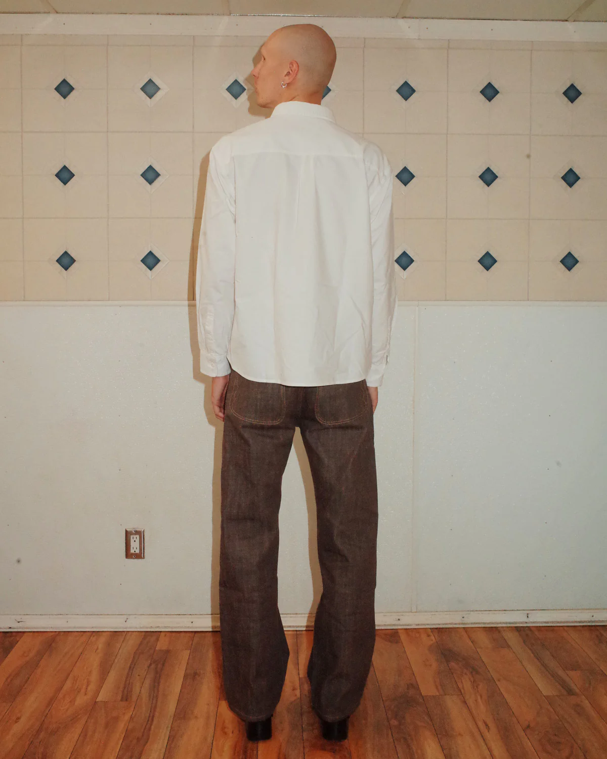 Gaspar Heart Button Up Oxford - White - Image 6