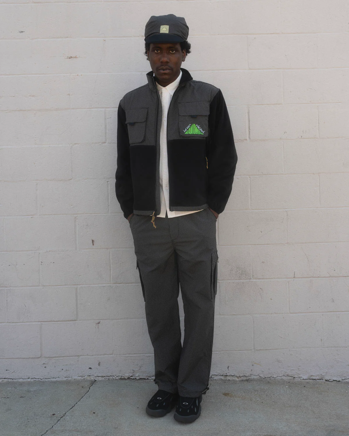 Gridded Ripstop Flight Pant - Black - Image 4