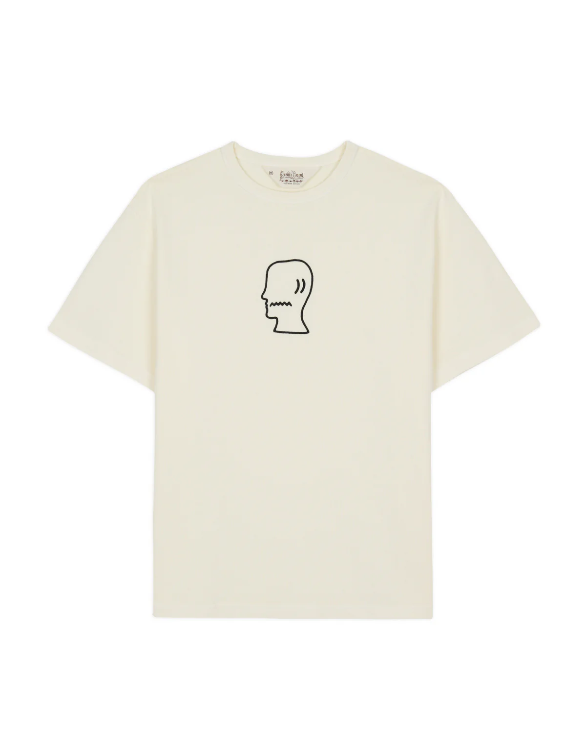 Heavyweight 3D Embroidery Logohead T-shirt - Natural
