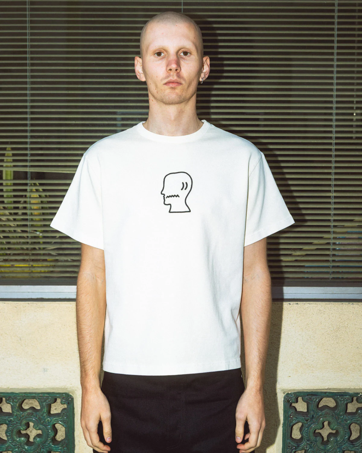 Heavyweight 3D Embroidery Logohead T-shirt - Natural - Image 2