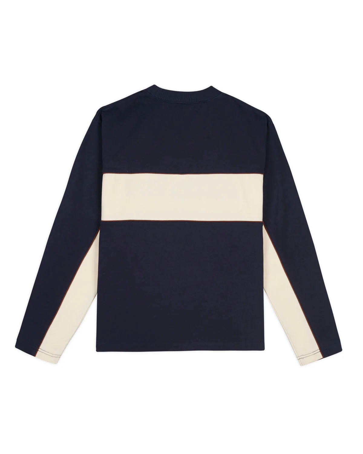 Heavyweight Paneled Long Sleeve Shirt - Navy - Image 6