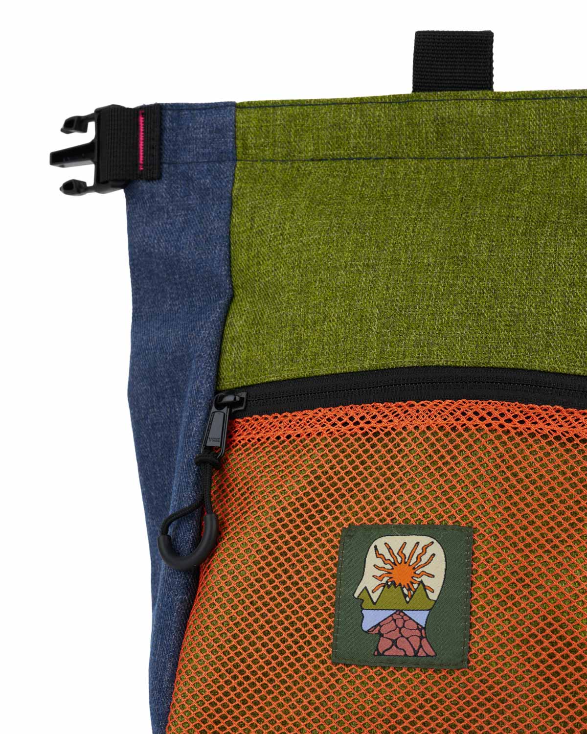 Large Brain Dead Equipment Chalk Bag - Green Multi - Image 4